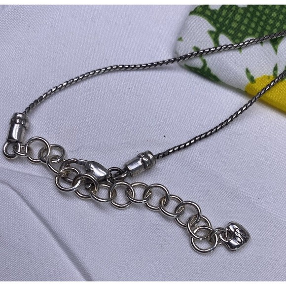 Brighton Round Blister Pearl Tone Pendant Necklace Adjustable Chain & Bag - Picture 3 of 4